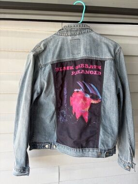 PacSun Black Sabbath Graphic Label Denim jacket